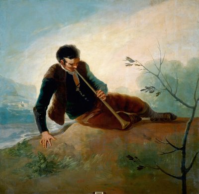 Shepherd Playing the Dulzaina by Francisco de Goya